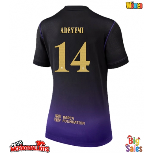 Barcelona Karim Adeyemi #14 Replica Away Stadium Shirt for Women 2026-27 Short Sleeve